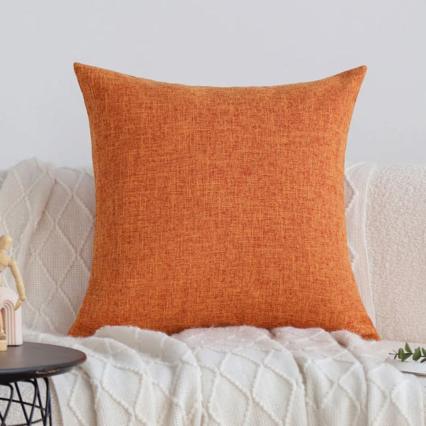 Axyaa Orange Cushion Cover 45x45 Modern Decorative Pillowcase for Home Sofa