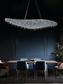 Axyaa Luxe Crystal Chandelier: Modern Italian Design for Living Room Villa Hall