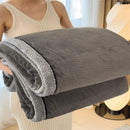 Axyaa Warm Fleece Jacquard Blanket - Multifunctional & Thick Winter Sofa Nap Sheet