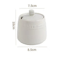 Axyaa Ceramic Condiment Jar Set with Lid, Spoon, Sugar Bowl, Salt Jars