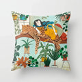 Axyaa Cute Animal Print Polyester Pillowcase for Bedroom Living Room 45x45cm