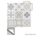 Axyaa Vintage Mediterranean Blue Waterproof Wall Tile Sticker
