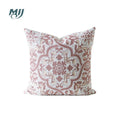 Axyaa Vintage Floral Jacquard Geometric Pillow Cover 45x45cm Home Bedroom Living Room