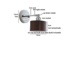 Axyaa Nordic LED Wall Sconce Iron Arm Switch Bedroom Living Room Bathroom Mirror Light