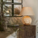 Axyaa Ceramic Table Lamp - Modern Wabi Sabi Design for Living Room, Bedroom, Office