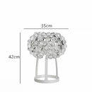 Axyaa Acrylic LED Pendant Chandelier Transparent Gold Floor Lamp