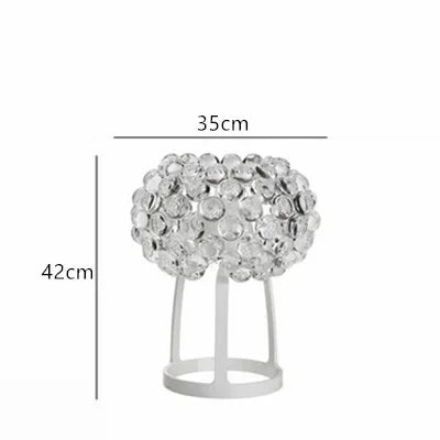 Axyaa Acrylic LED Pendant Chandelier Transparent Gold Floor Lamp