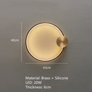 Axyaa Brass Ring LED Wall Sconce for Home Art Deco Lighting in Various Rooms