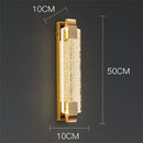 Axyaa Modern Crystal Wall Lamp - LED Indoor Lighting for Home Decor