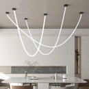 Axyaa Silicone LED Chandelier - 360-degree Light for Living Room, Restaurant, Hotel