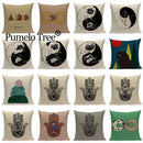 Axyaa Pug Dog Sport Symmetry Cushion Cover Pillow Case