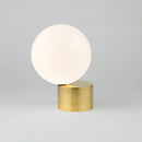 Axyaa Circular Glass Decorative Table Lamp for Bedroom, Study, Hotel