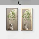 Axyaa Green Plant Wall Lamp: High-End Living Room Décor & Hallway Ornament