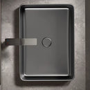 Axyaa Striped Rectangular Ceramic Bathroom Sink