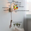 Axyaa Swing Arm Glass LED Wall Lamp Modern Nordic Stair Light Wandlamp