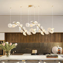 Axyaa Luxury Art Ceramics LED Chandeliers for Modern Decor