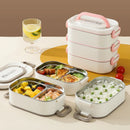 Axyaa Stainless Steel Lunch Box Set with Heat Retention for Office & Students