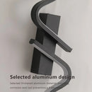 Axyaa Modern 60/80/100cm Black Aluminium Wall Lamp for Hallway, Corridor, and Bedside Decor.