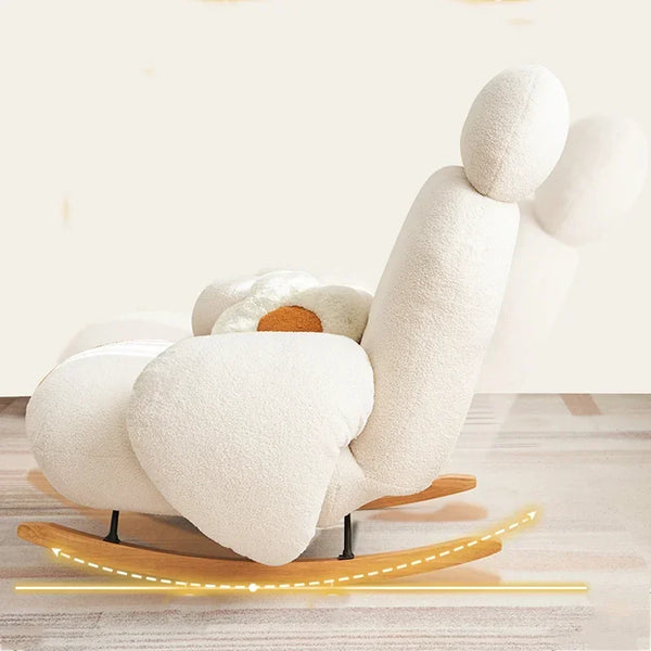 Axyaa Nordic Relaxing Dining Chair - Modern Lounge Rocking Chair