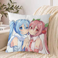 Axyaa Hatsune Miku Cushion Cover Set - Anime Fall Decor 45x45cm