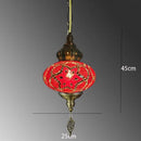 Axyaa Handmade Mosaic Glass Pendant Light for Bedroom, Bar, Kitchen Island