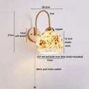 Axyaa Shell Resin LED Wall Lamp for Indoor Bedroom Decor Lighting