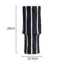 Axyaa Stripe Ceramic Vase Flower Pots Desk Decor Ornaments Craft Floral Vases