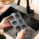 Axyaa Silicone Mini Muffin Mold 6/12-Hole Baking Pan Non-Stick Cupcake Pudding Tool