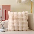 Axyaa Tuscany Faux Fur Pillow | Luxury Plush Sofa Cushion