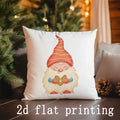 Axyaa Christmas Gnomes & Snowman Pillow Covers for Sofa, Bedroom, Car