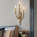 Axyaa Copper Candle Wall Lamp: European Style for Living Room, Bedroom, Dining Room