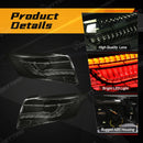 Axyaa LED Tail Lights for Toyota Vios 2014-2016 - Rear Driving Signal Brake Auto Lamps