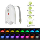 Axya Smart Toilet Sensor Light: 16 Colors LED Night Lamp for Bathroom