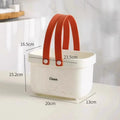 Axyaa Bathroom Shower Mesh Basket Large Capacity Storage - Portable Handle, Plastic