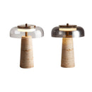 Axyaa Luxury Glass Table Lamp for Bedside and Living Room