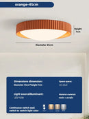 Axyaa Modern Nordic Round LED Ceiling Light with Remote Control