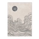 Axyaa Boho Abstract Sun Moon Canvas Painting Modern Wall Art Living Room Decor