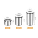 Axyaa Stainless Steel Food Sealed Can Large-capacity Storage Tank with Buckle