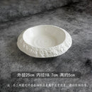 Axyaa Ceramic Deep Plate Restaurant Dessert Salad Soup Plate Molecular Cuisine Tableware
