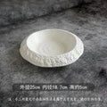 Axyaa Irregular Ceramic Deep Plate Salad Dessert Soup Molecular Cuisine Specialty Tableware