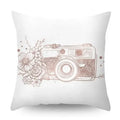 Rose Gold Geometric Pineapple Glitter Pillowcase - Axyaa Home Decor