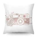 Rose Gold Geometric Pineapple Glitter Pillowcase - Axyaa Home Decor