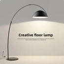 Axyaa Nordic Arc LED Floor Lamp, Adjustable Angle for Modern Living Room Lighting.