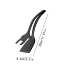 Axyaa Silicone Grip Shovel Clip & Flip Tongs Set for Cooking & Grilling