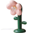 Axyaa Floral Table Lamp, Resin & Metal, Ambient Decor Style for Office Bedroom Living Room