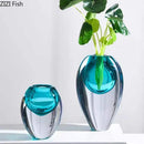 Axyaa Gradient Glass Vase Hydroponic Flower Pots Modern Home Decor