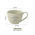 Axyaa Ceramic Mug European Food Bowl Oat Large Capacity Cup Water Bottle