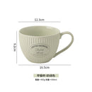 Axyaa Ceramic Mug European Food Bowl Oat Large Capacity Cup Water Bottle