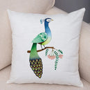 Axyaa Cartoon Parrot Pillowcase with Birds and Flowers 45x45cm