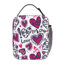 Axyaa Heart Insulated Lunch Bag: Romantic Portable Thermal Box for Work Picnic Travel